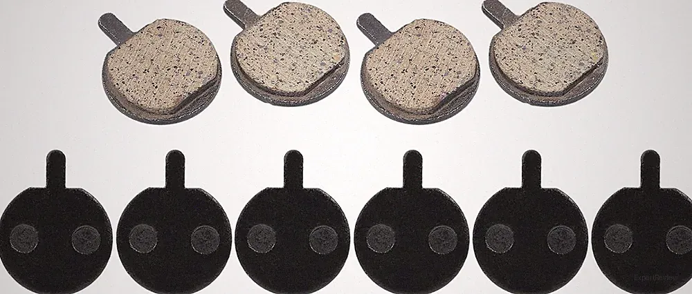 Bike Brake Pads, Bicycle Disc Resin Brakes Pad Semi Metal Smooth Braking Low Noi