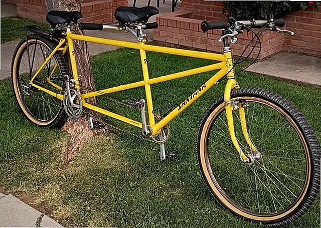 Vtg 80's-90's SANTANA TANDEM Cilantro Mountain Bike Shimano XT MTB Columbus